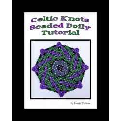 Celtic Knot Bead Netted Doily or Coaster tutorial