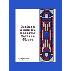 Stained Glass 3 Bracelet Bead Pattern Chart