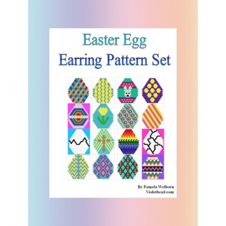 Easter Egg Earring Pattern Set Beading Patterns