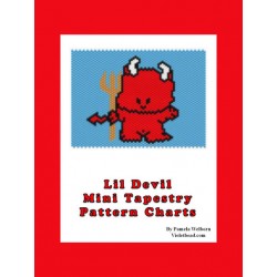 Lil Devil Mini Tapestry Beading Pattern Chart