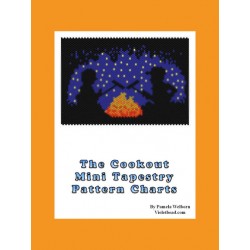 Cookout Panel Mini Tapestry Beading Pattern Chart