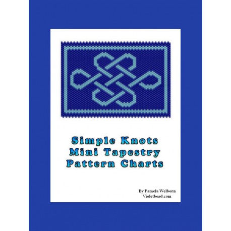 Simple Knots Mini Tapestry Beading Pattern Chart
