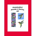 Hummingbird Bracelet & Earrings Set