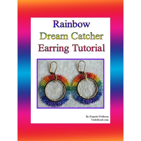 Rainbow Dream Catcher Earrings and Fringe Tutorial