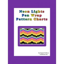 Neon Lights G2 Pen Wrap Bead Pattern Chart