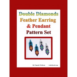 Double Diamonds Beaded Feather Pattern Set