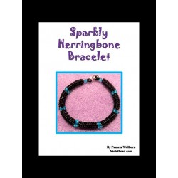 Sparkly Herringbone Bracelet Tutorial