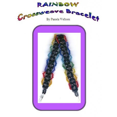 Rainbow Crosswoven Bracelet Tutorial