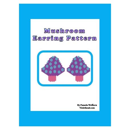 Mushroom Earring Pattern Chart
