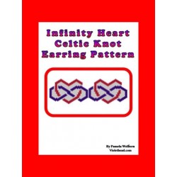 Infinity Heart Celtic Knot Earring Pattern Chart