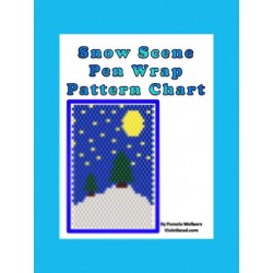 Snow Scene G2 Pen Wrap Pattern Chart