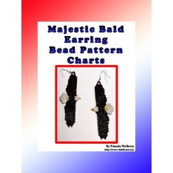 Majestic Bald Eagle Earring 2023 Pattern Chart