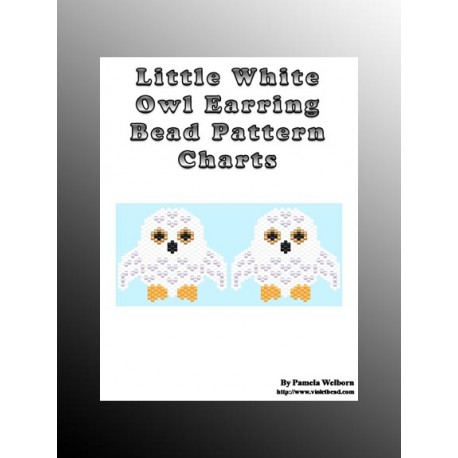 Little White Owl Earring Pattern Chart