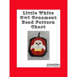 Little White Owl Ornament Pattern Chart