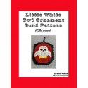 Little White Owl Ornament Pattern Chart