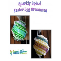 Sparkly Spiral Easter Egg Ornament Tutorial