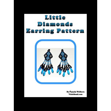 Little Diamonds Beaded Earring Pattern Chart