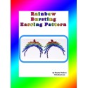 Rainbow Bursting Beaded Earring Pattern Chart