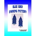 Bluebird Beaded Feather Earring Pattern