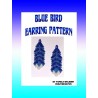 Bluebird Beaded Feather Earring Pattern