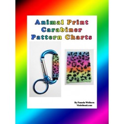 Animal Print Rainbow Carabiner Pattern Chart