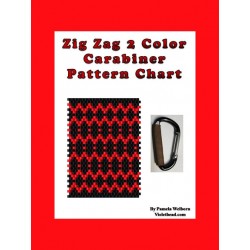 Zig Zag 2 color Carabiner Pattern Chart