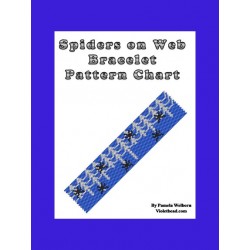 Spiders on the Web Bracelet Pattern Chart