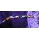 Hand Beaded Rainbow Spiral Bracelet