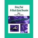 Hand Beaded Shiny Teal & Black Spiral Bracelet