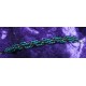 Hand Beaded Shiny Teal & Black Spiral Bracelet