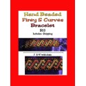 Hand Beaded Firey S Curves Bracelet