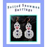 Bead Netted Snowman Earring Tutorial