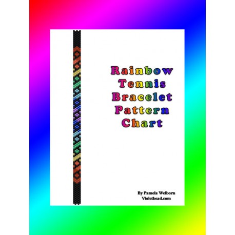 Rainbow Tennis Bracelet Pattern Charts