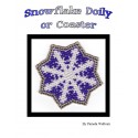 Bead Netted Snowflake Doily or Coaster