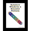 Rainbow and Cool Color Windows Bracelet Bead Pattern Chart