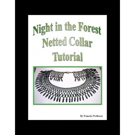 Night in the Forest Netted Collar Tutorial