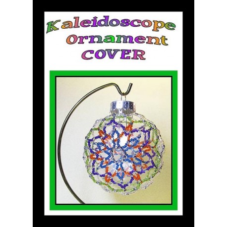 Kaleidoscope Beaded Disc Ornament Cover Tutorial