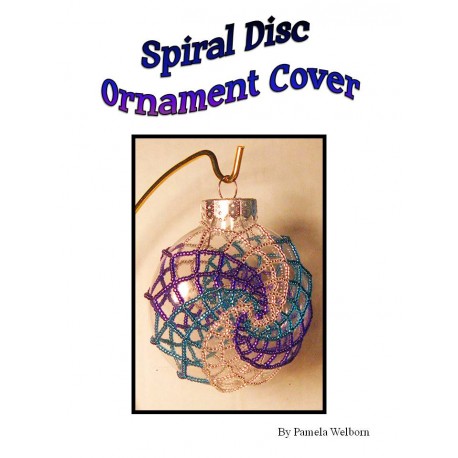 Spiral Beaded Disc Ornament Cover Tutorial