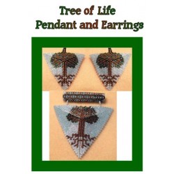 Tree of Life Triangle Pendant & Earring Patte