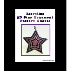 Estrellas 3D Beaded Star Pendant pattern