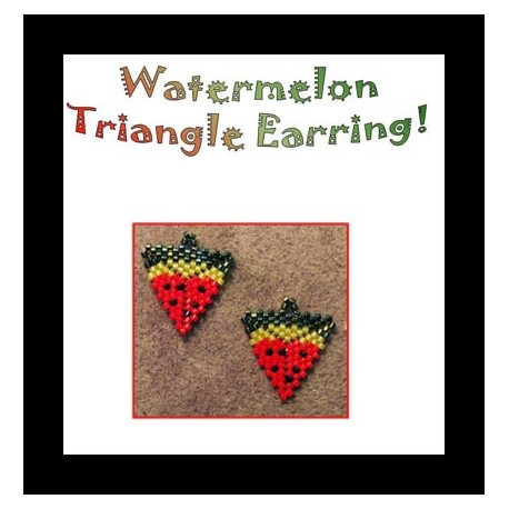 Watermelon Triangle Earring Beading Pattern