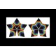 Rainbows Beaded 3D Star Pendant or Ornament pattern