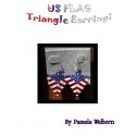 US Flag Triangle Earring Pattern