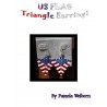 US Flag Triangle Earring Pattern