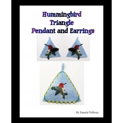 Hummingbird Triangle Pendant & Earring Patte