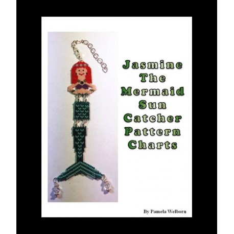 Jasmine the Mermaid Sun Catcher Bead Pattern
