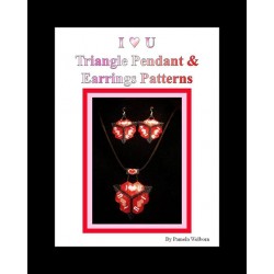 I HEART U Triangle Pendant & Earring Pattern
