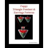 Poppy Triangle Pendant & Earring Pattern with word chart