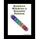 Rainbow and Cool Color Windows Bracelet Bead Pattern Chart