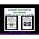 Butterfly & Dragonfly 3D Peyote Pod ornament or Suncatcher patterns with BONUS